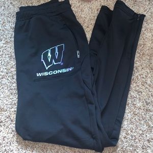 Wisconsin under armour joggers